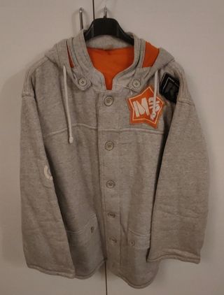 Felpa oversize uomo con cappuccio 