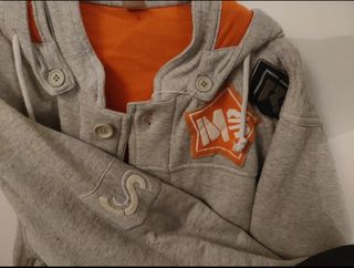 Felpa oversize uomo con cappuccio 