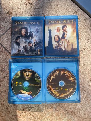 DVD blu-ray Il Signore degli Anelli e Lo Hobbit