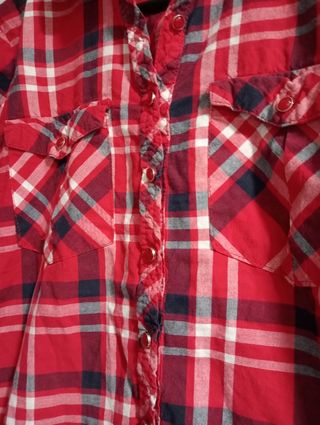 Camisa de cuadros mujer