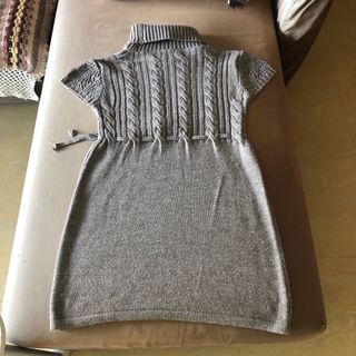 Vestido suéter jersey gris mujer talla 40/L 