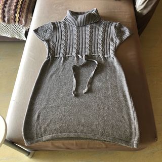 Vestido suéter jersey gris mujer talla 40/L 