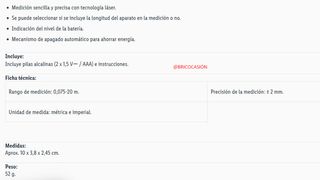 (NUEVO) Medidor láser de distancias