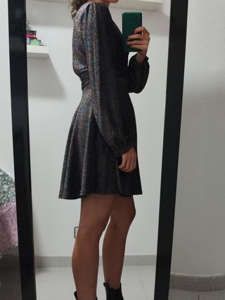 Vestido de fiesta con purpurina