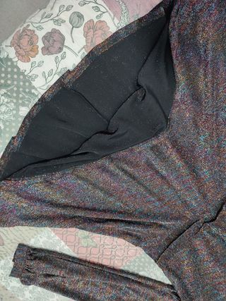 Vestido de fiesta con purpurina