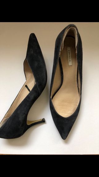 Zapato de tacon azul marino n° 41