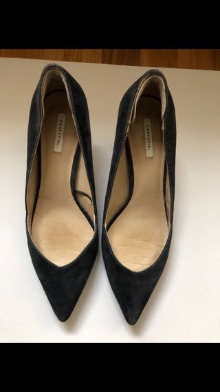 Zapato de tacon azul marino n° 41