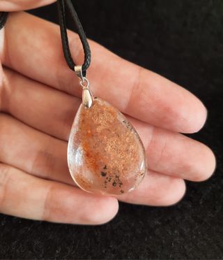 Colgante de Cuarzo Chamánico y Plata.