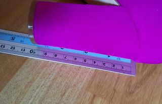 Zapatos con tacones color fucsia