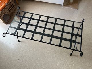 Mesita forja / Banco pie de cama