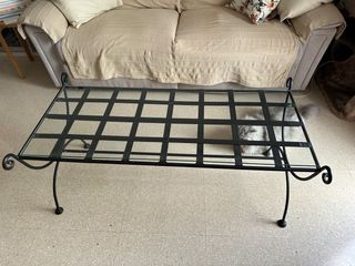 Mesita forja / Banco pie de cama