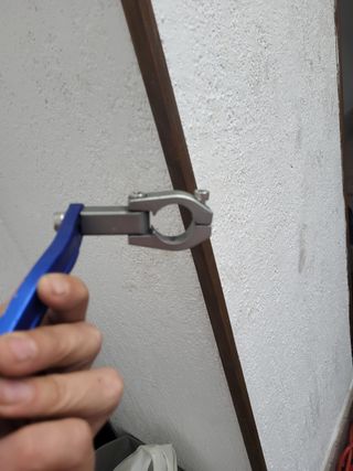 Zeta cubremanos aluminio azul