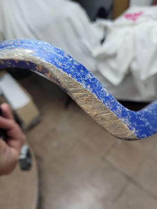 Zeta cubremanos aluminio azul