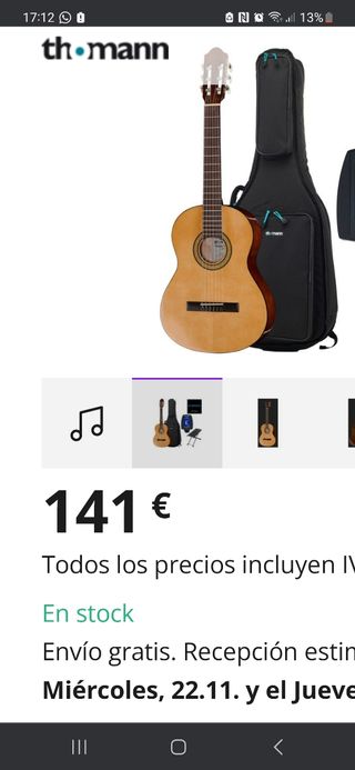 Guitarra Thomann 3 /4.