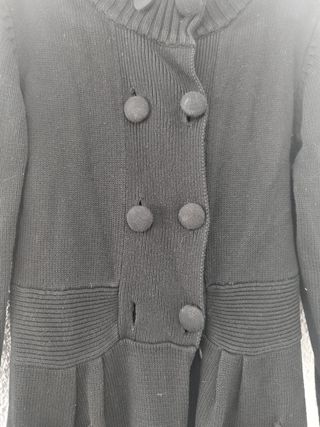 Chaqueta negra de lana 