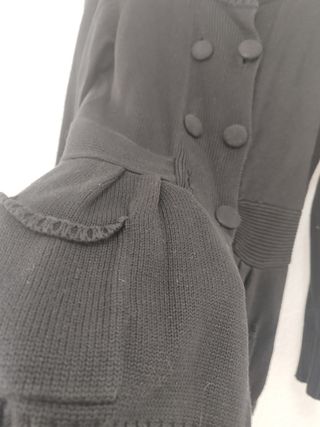 Chaqueta negra de lana 