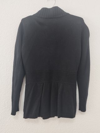 Chaqueta negra de lana 