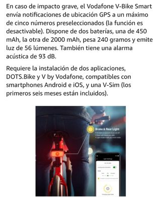 LUZ TRASERA GPS BICICLETA