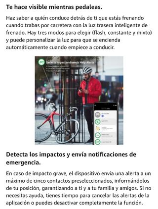 LUZ TRASERA GPS BICICLETA