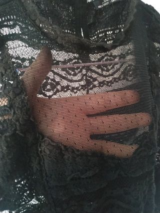 Top encaje transparente