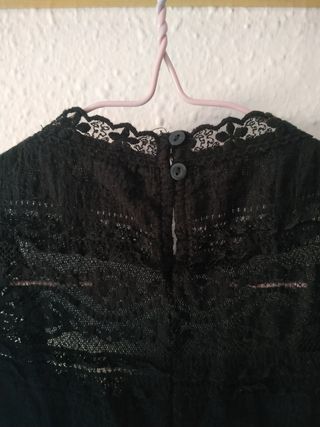 Top encaje transparente