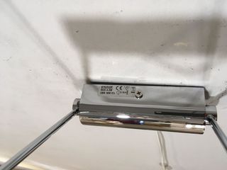 Lampada parete orientabile metallo cromo