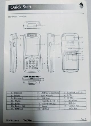 Lettore codici laser: QR, BIDI, barre