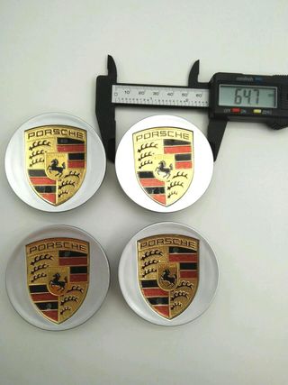 CENTROS DE RUEDA PORSCHE PLATA