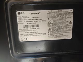 Tv LG 42" AVERIADO