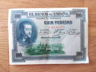 Billete de 100 pesetas España