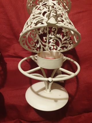 Pareja de candelabros navidad VINTAGE muy cuidado