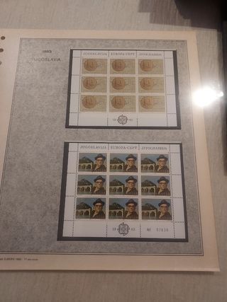 Europa 1983 minipliegos sellos