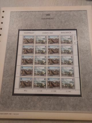 Europa 1983 minipliegos sellos