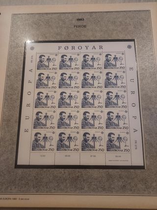 Europa 1983 minipliegos sellos