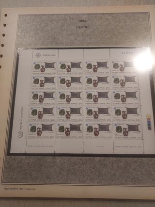 Europa 1983 minipliegos sellos