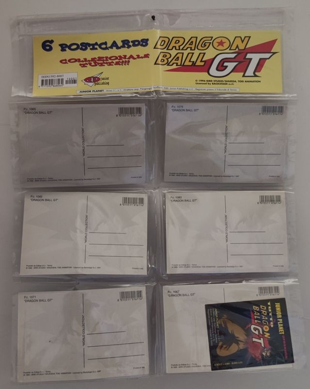 Postercard Dragon ball gt 6 cartoline 1996