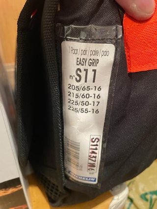 cadenas para la nieve