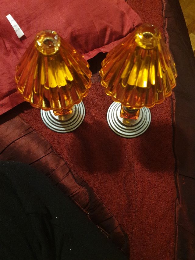 LOTE DE 2 LAMPARAS VINTAGE