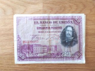 Billete de 50 pesetas