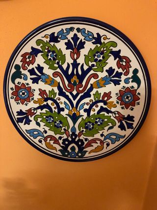 piatto ceramica artistico diametro 32 cm