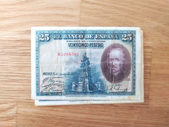 Billete de 25 pesetas España