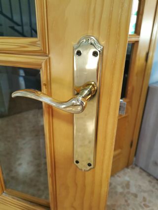 Doble PUERTAS para Comedor con cristales viselados