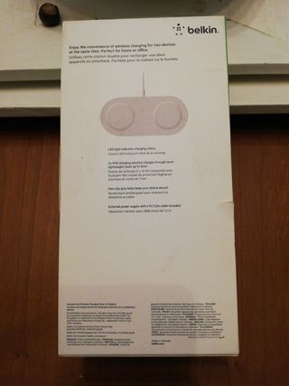 Cargador wireless dual para movil