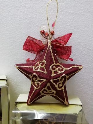 15 ADORNOS ESTRELLAS 12CM NAVIDAD ALMACÉN-ENVIO