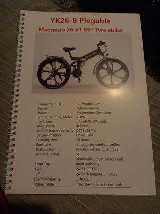 Bici eléctrica plegable