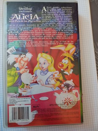 pelicula Vhs Disney Alicia en el pais de las ..