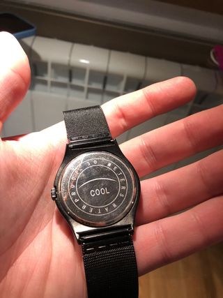 reloj original acero negro