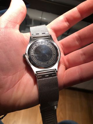 reloj correa malla milanesa