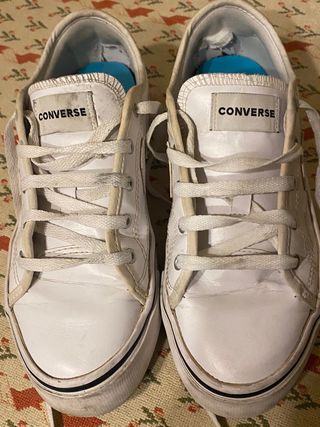 zapatillas converse piel de plataforma