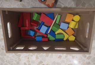 Baúl de madera con actividades Nenittos